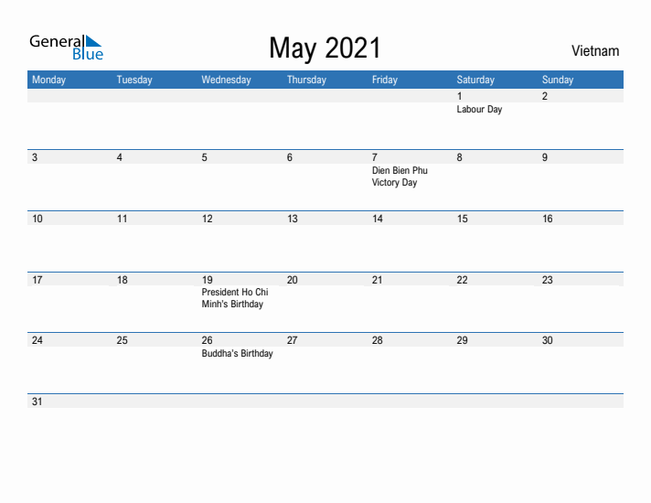 Fillable May 2021 Calendar