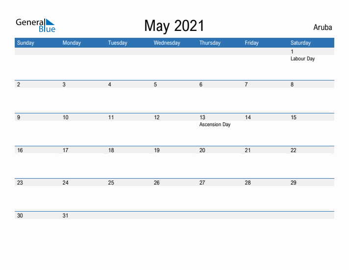 Fillable May 2021 Calendar