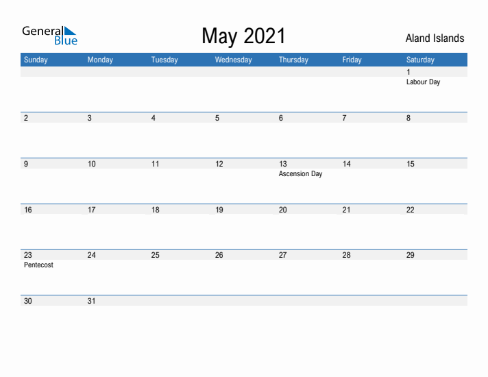 Fillable May 2021 Calendar