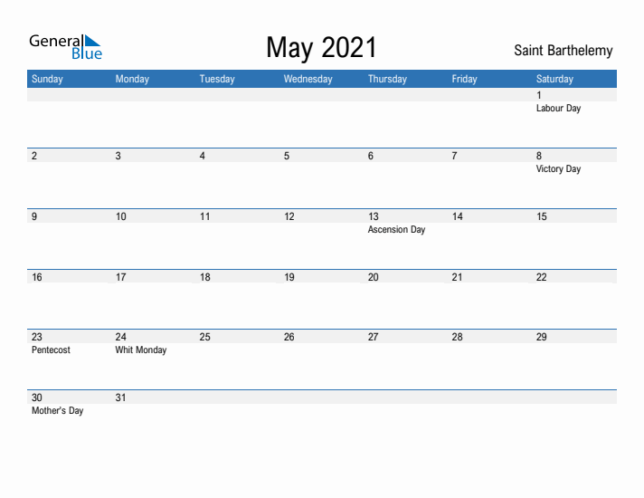 Fillable May 2021 Calendar