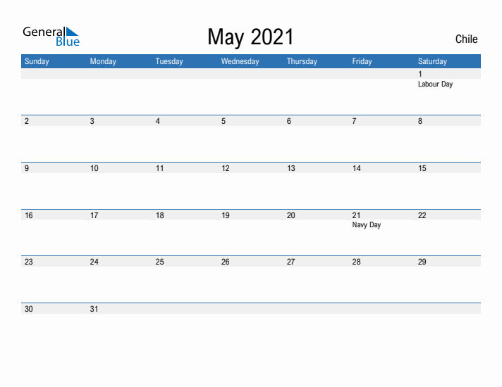 Fillable May 2021 Calendar