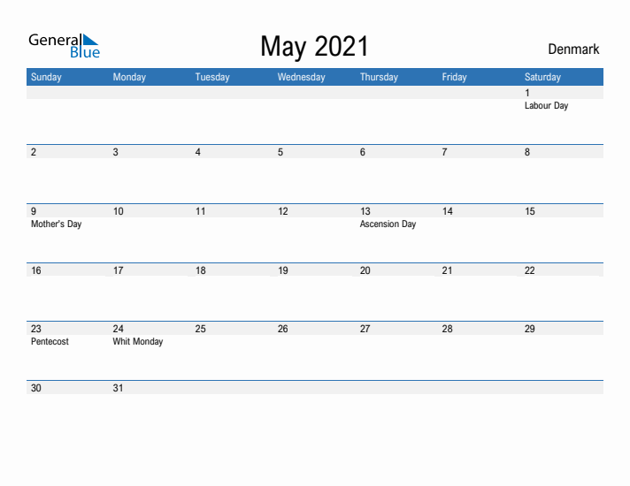 Fillable May 2021 Calendar