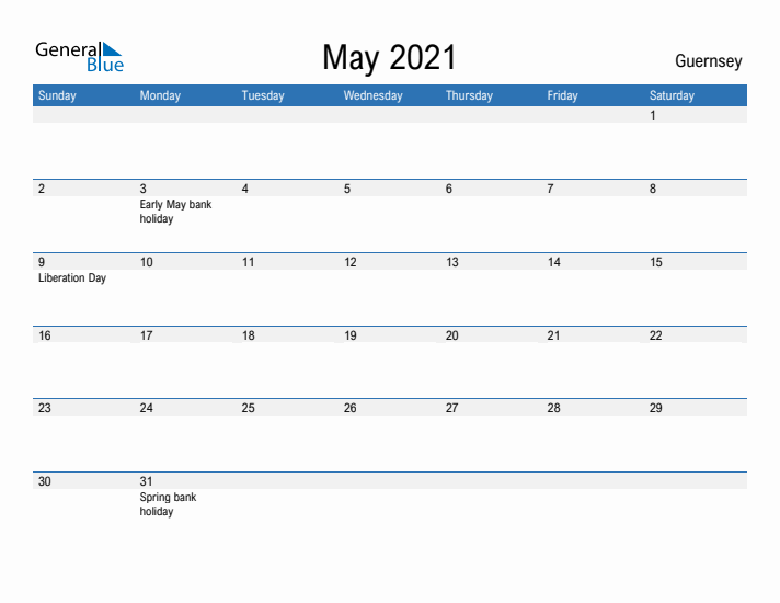 Fillable May 2021 Calendar