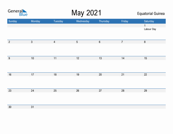 Fillable May 2021 Calendar