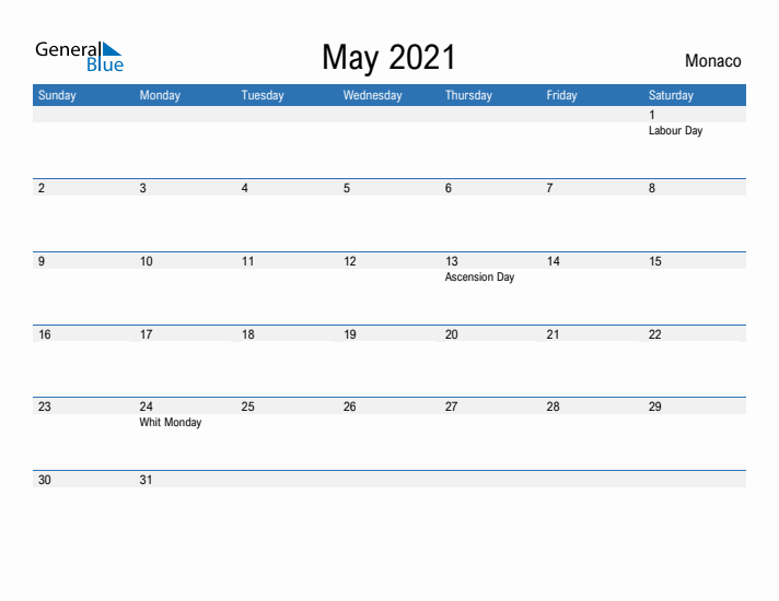 Fillable May 2021 Calendar