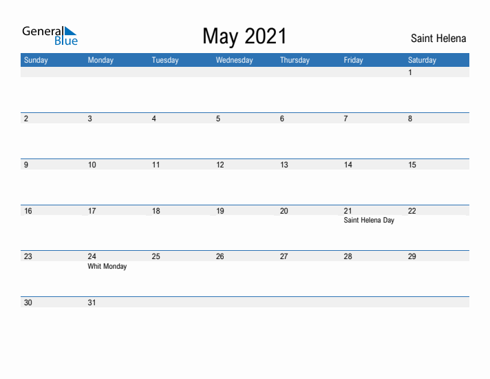 Fillable May 2021 Calendar