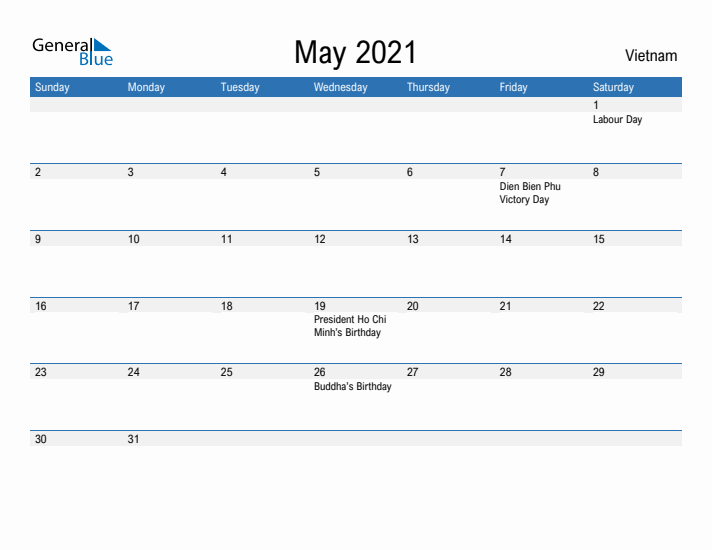 Fillable May 2021 Calendar