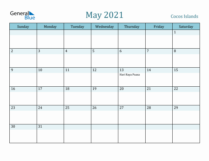 May 2021 Calendar with Holidays