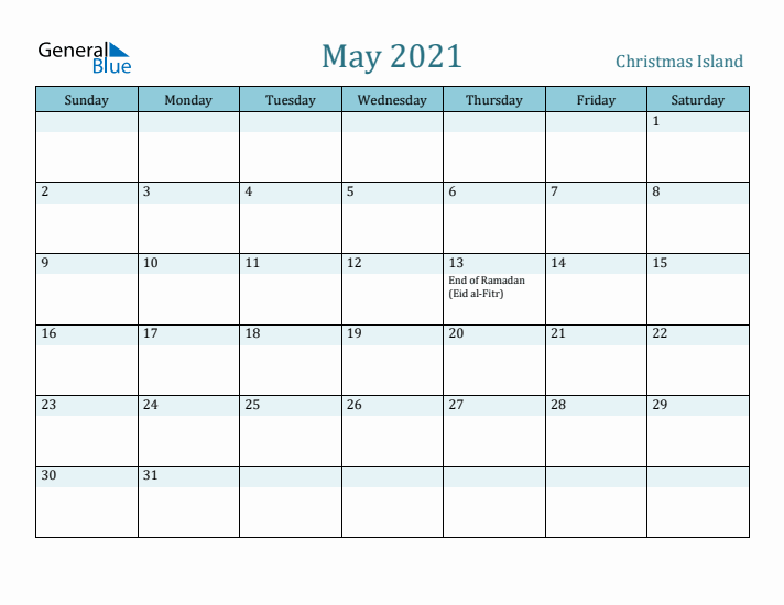 May 2021 Calendar with Holidays