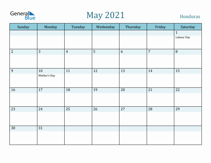 May 2021 Calendar with Holidays