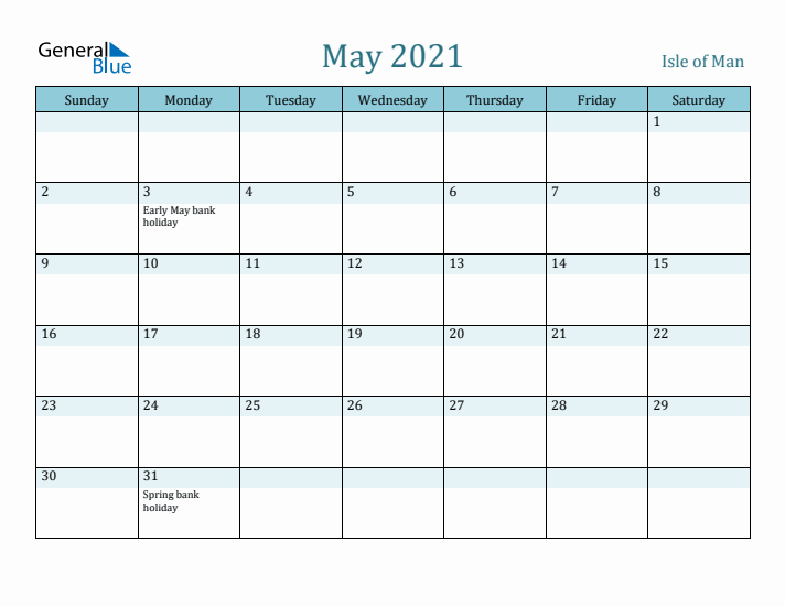 May 2021 Calendar with Holidays