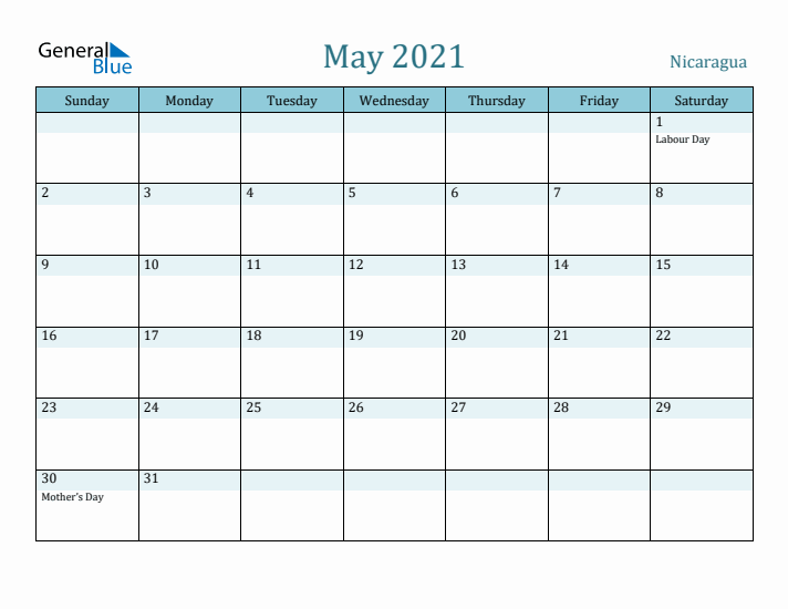 May 2021 Calendar with Holidays