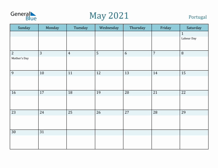 May 2021 Calendar with Holidays