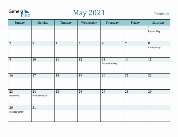 May 2021 Calendar with Holidays