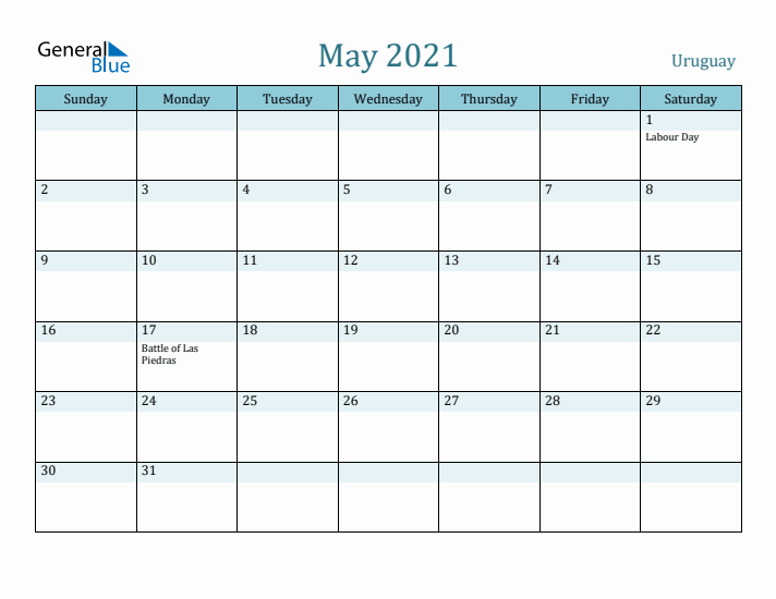 May 2021 Calendar with Holidays