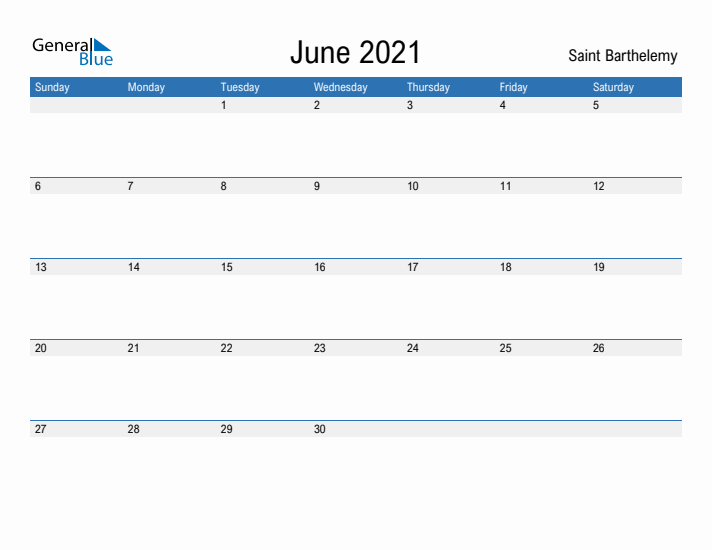 Fillable June 2021 Calendar