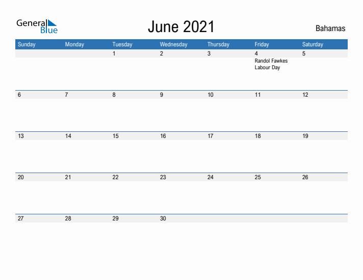 Fillable June 2021 Calendar