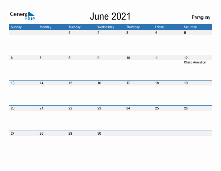 Fillable June 2021 Calendar