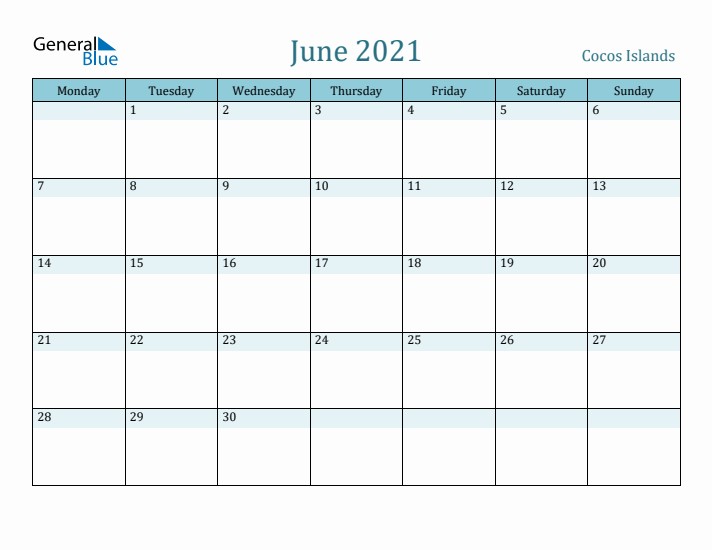 June 2021 Calendar with Holidays