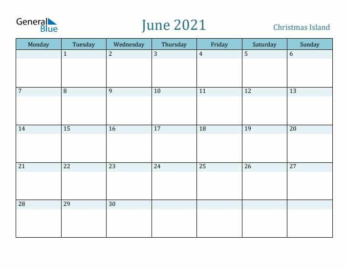 June 2021 Calendar with Holidays