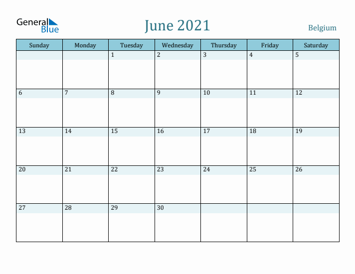 June 2021 Calendar with Holidays