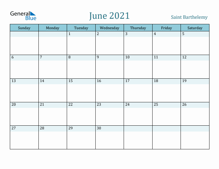 June 2021 Calendar with Holidays