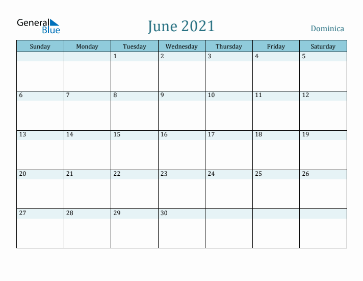 June 2021 Calendar with Holidays