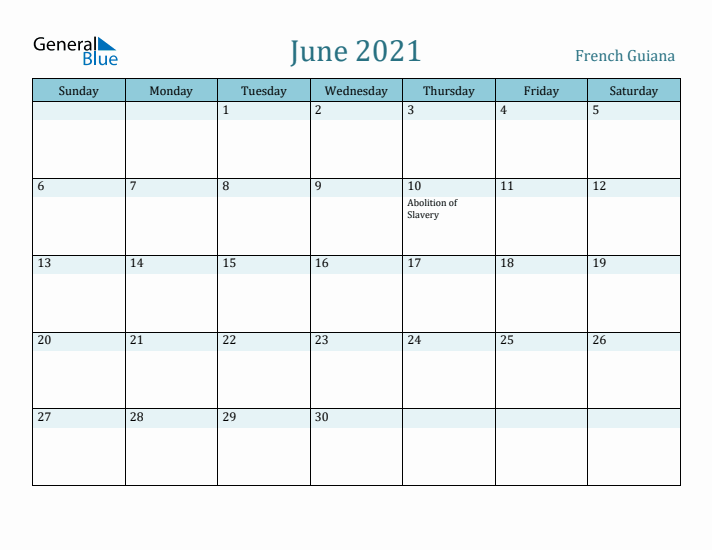 June 2021 Calendar with Holidays