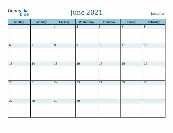 June 2021 Calendar with Holidays