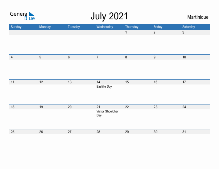 Fillable July 2021 Calendar