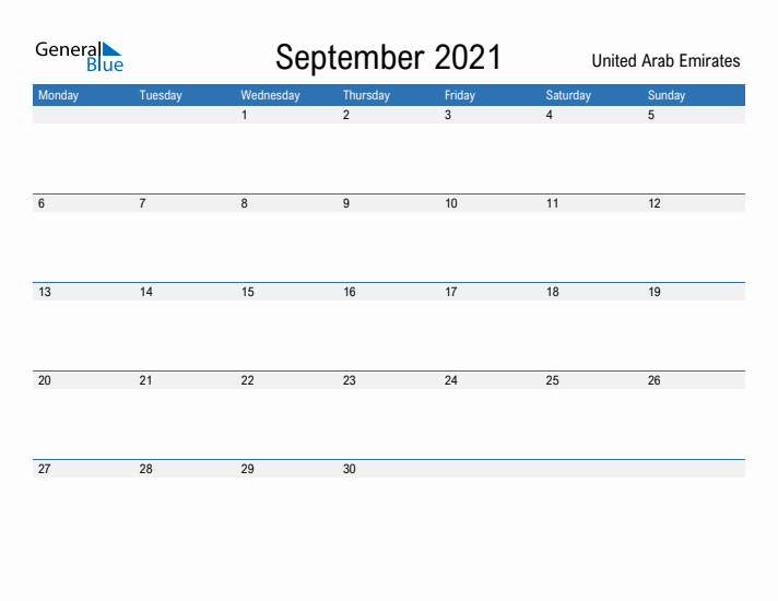 Fillable September 2021 Calendar