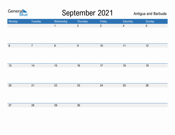 Fillable September 2021 Calendar