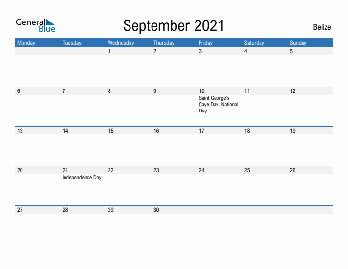 Fillable September 2021 Calendar