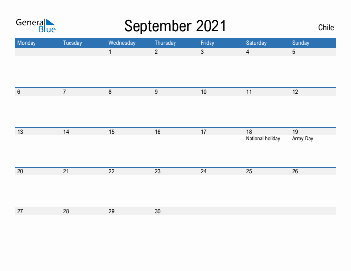 Fillable September 2021 Calendar