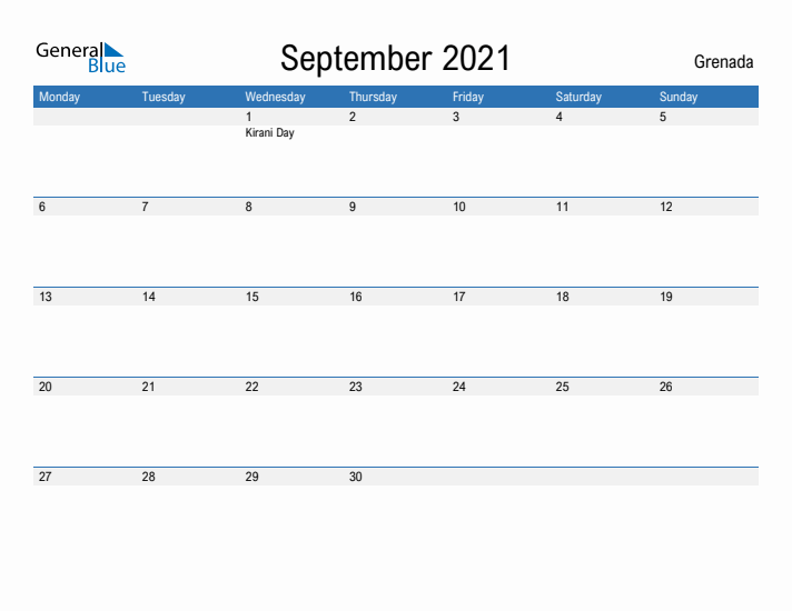 Fillable September 2021 Calendar