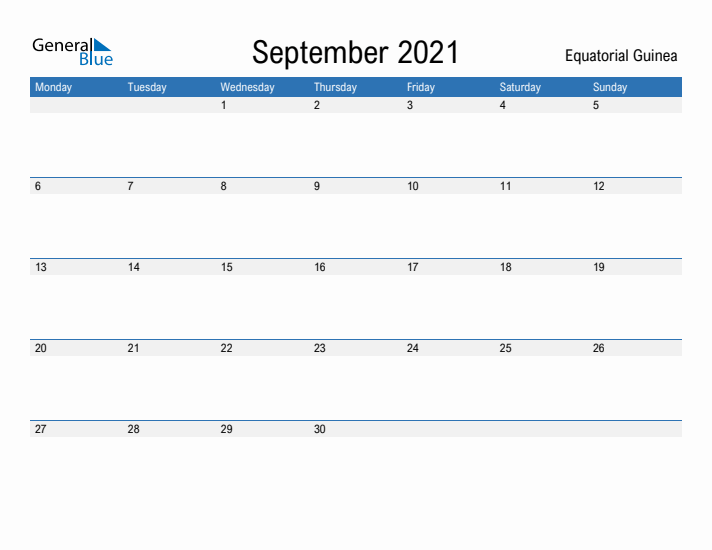 Fillable September 2021 Calendar