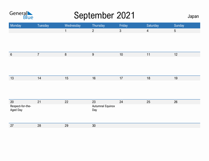 Fillable September 2021 Calendar