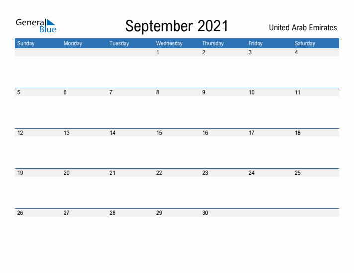 Fillable September 2021 Calendar