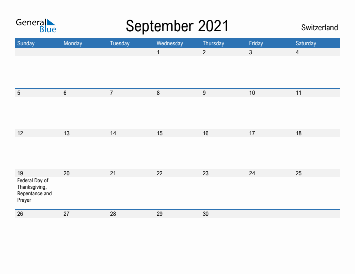 Fillable September 2021 Calendar