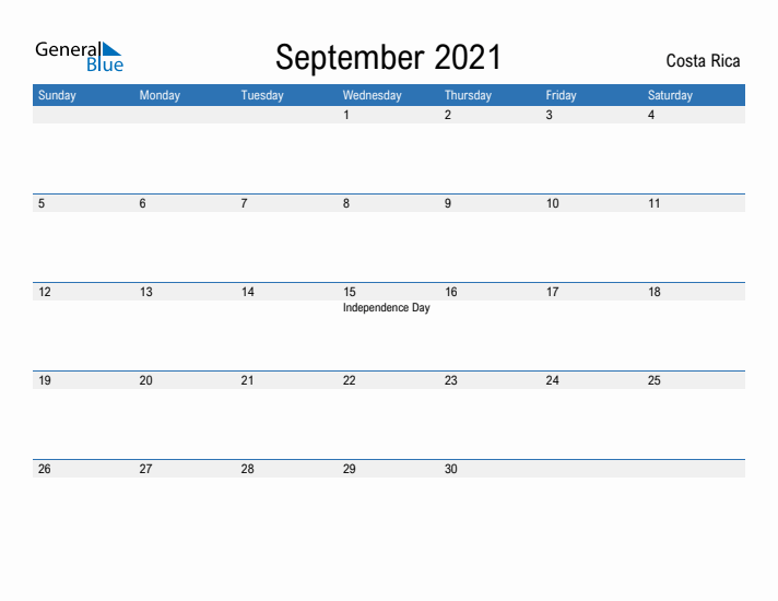 Fillable September 2021 Calendar