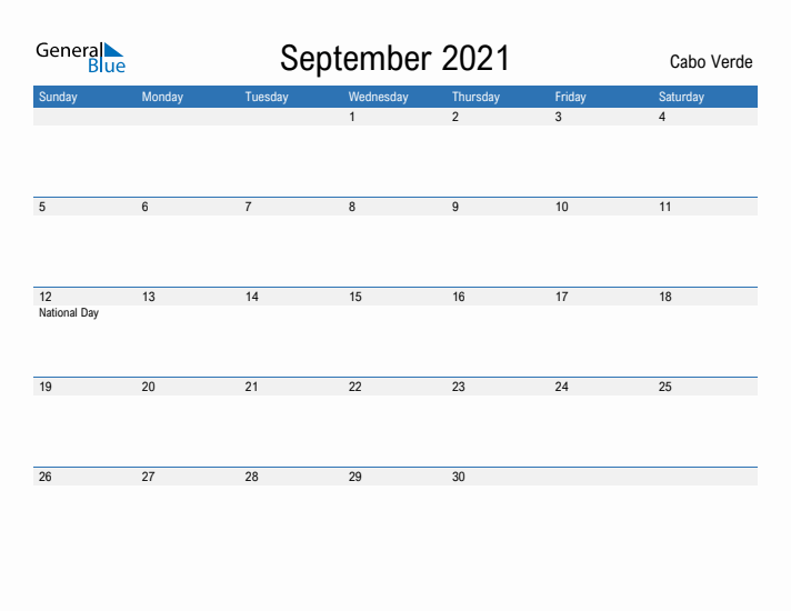 Fillable September 2021 Calendar