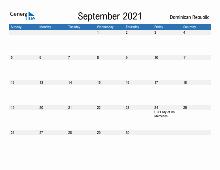 Fillable September 2021 Calendar