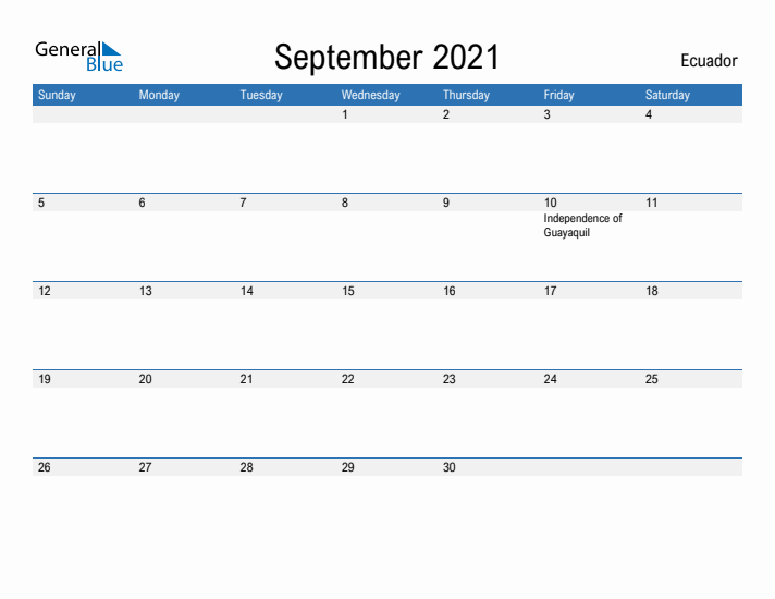 Fillable September 2021 Calendar