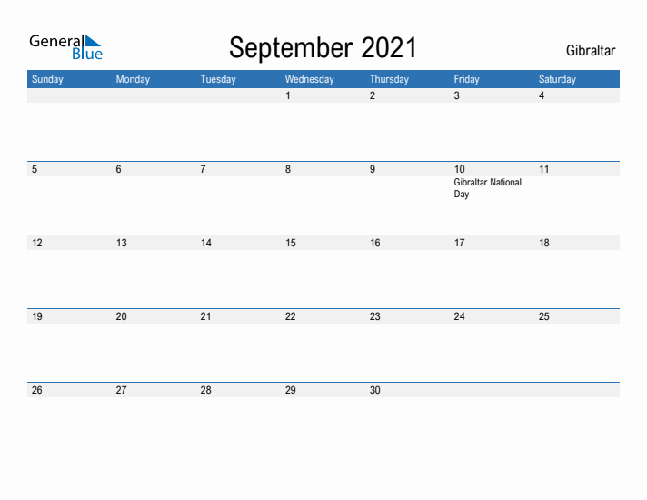 Fillable September 2021 Calendar