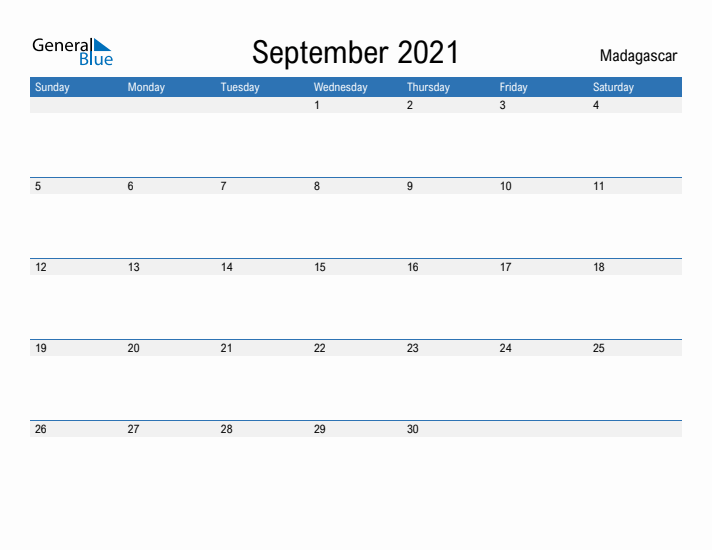 Fillable September 2021 Calendar