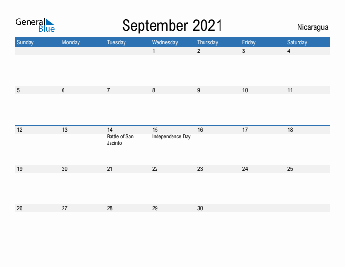 Fillable September 2021 Calendar