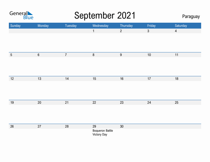 Fillable September 2021 Calendar