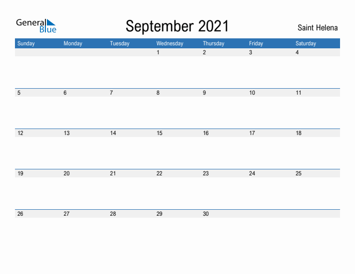 Fillable September 2021 Calendar