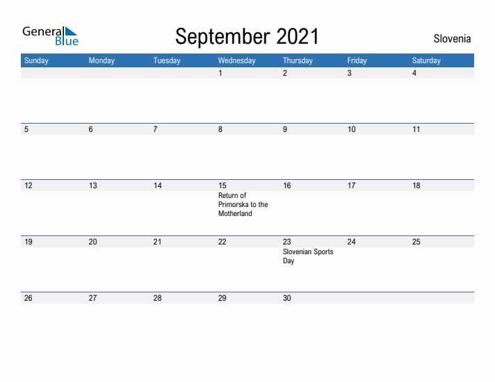 Fillable September 2021 Calendar