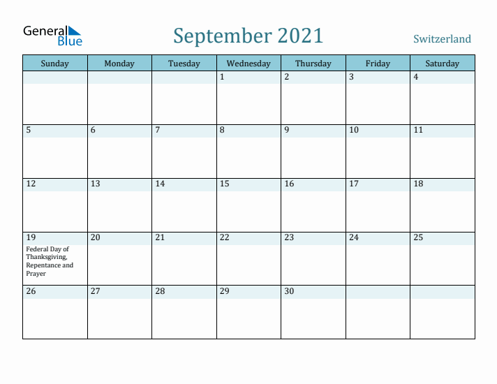 September 2021 Calendar with Holidays